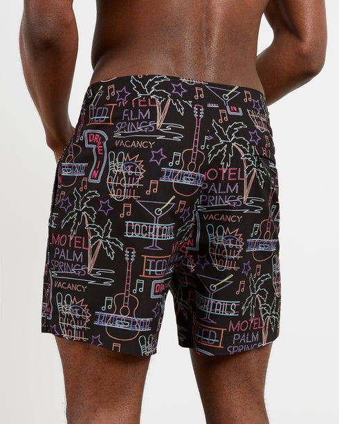<P>Neon Sign Printed Swimshort</P>